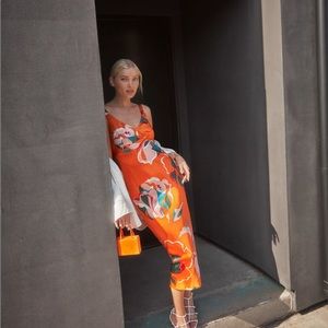 Reformation Daytona Silk Dress